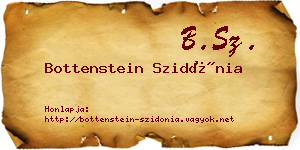 Bottenstein Szidónia névjegykártya