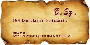 Bottenstein Szidónia névjegykártya